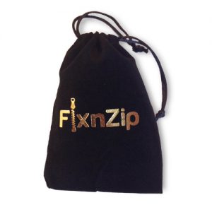 FixnZip 3 Pack Instant Zipper Replacement, Combo Pack (S,M,L), Black Nickel