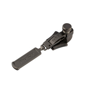 Large Black Nickel Zipper Slider