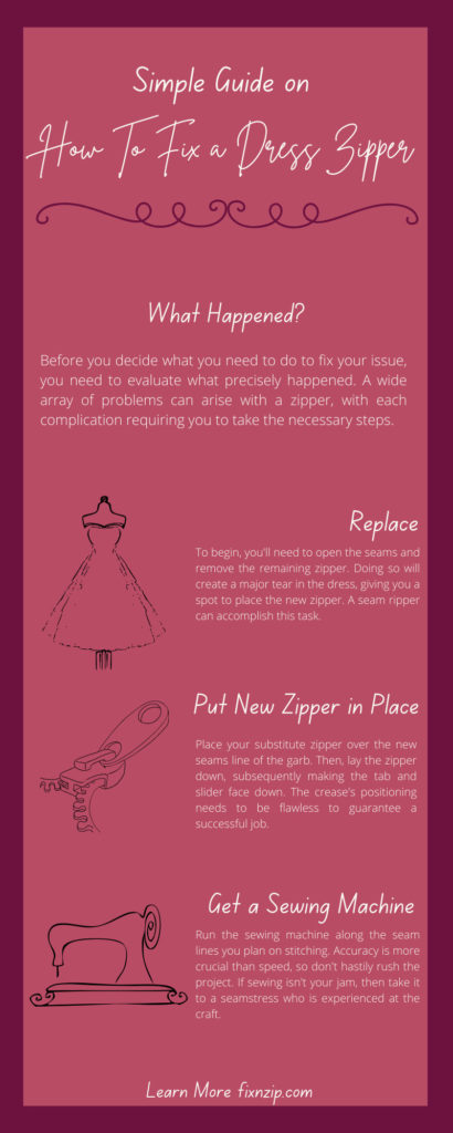 Zipper Slider Repair Instructions