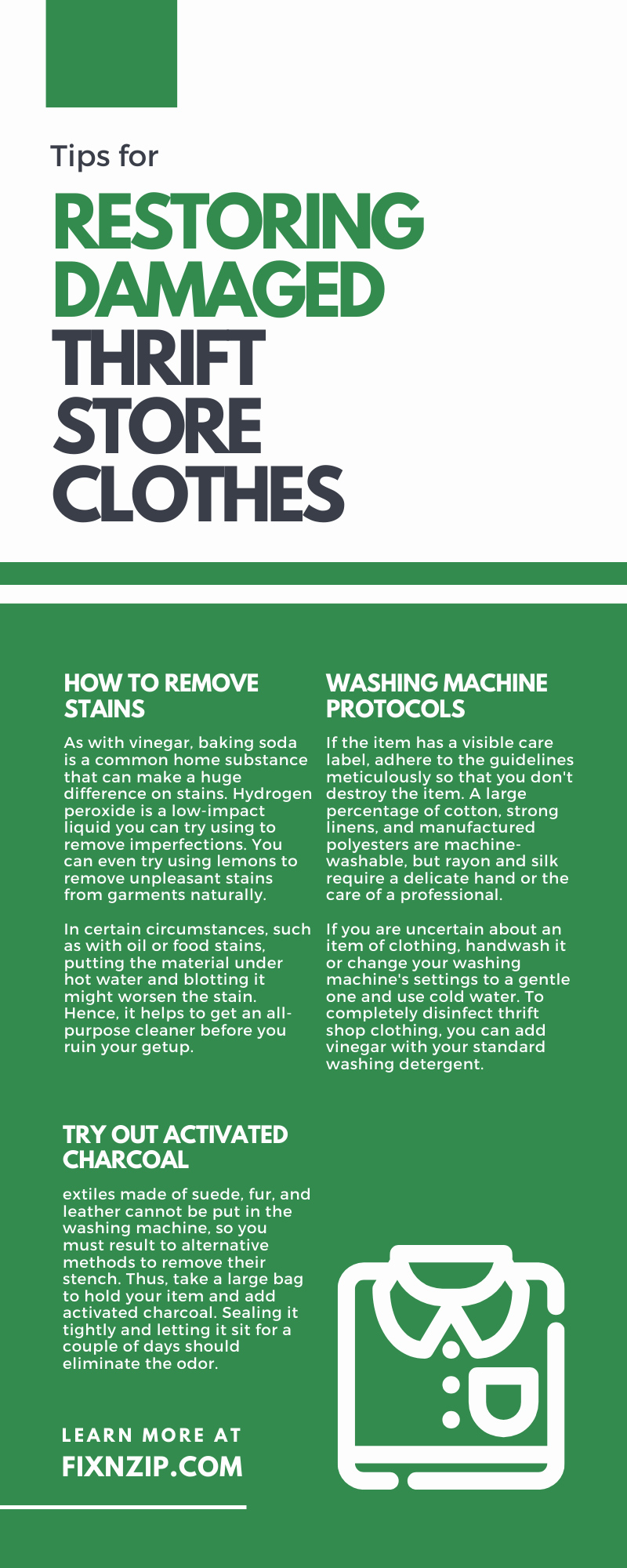 Tips for Restoring Damaged Thrift Store Clothes