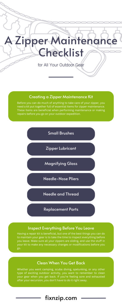 A Zipper Maintenance Checklist for All Your Outdoor Gear