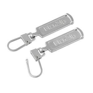 FixnZip Replacement Zipper Pulls Nickel (4 Pack)