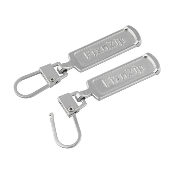 FixnZip Replacement Zipper Pulls Nickel (4 Pack)